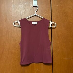 Aritzia Babaton Contour Muscle Tank in Grapevine